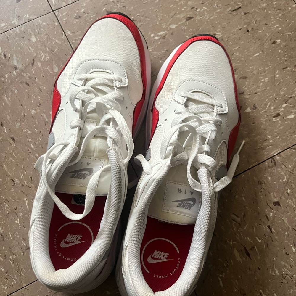 Nike Red and White Athletic Shoes
